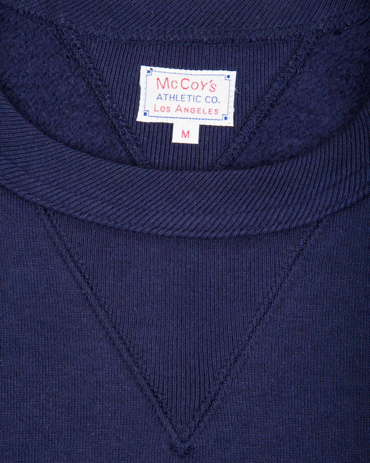 The Real McCoy's 10 oz Loopwheel Crewneck Sweatshirt - Navy - Standard & Strange