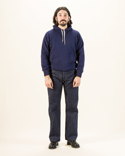 The Real McCoy's 10 oz Loopwheel Hooded Sweatshirt - Navy - Standard & Strange
