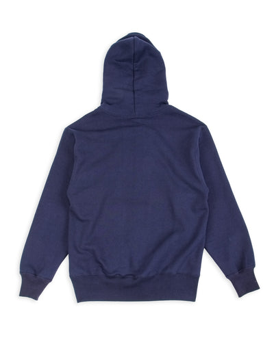 The Real McCoy's 10 oz Loopwheel Hooded Sweatshirt - Navy - Standard & Strange