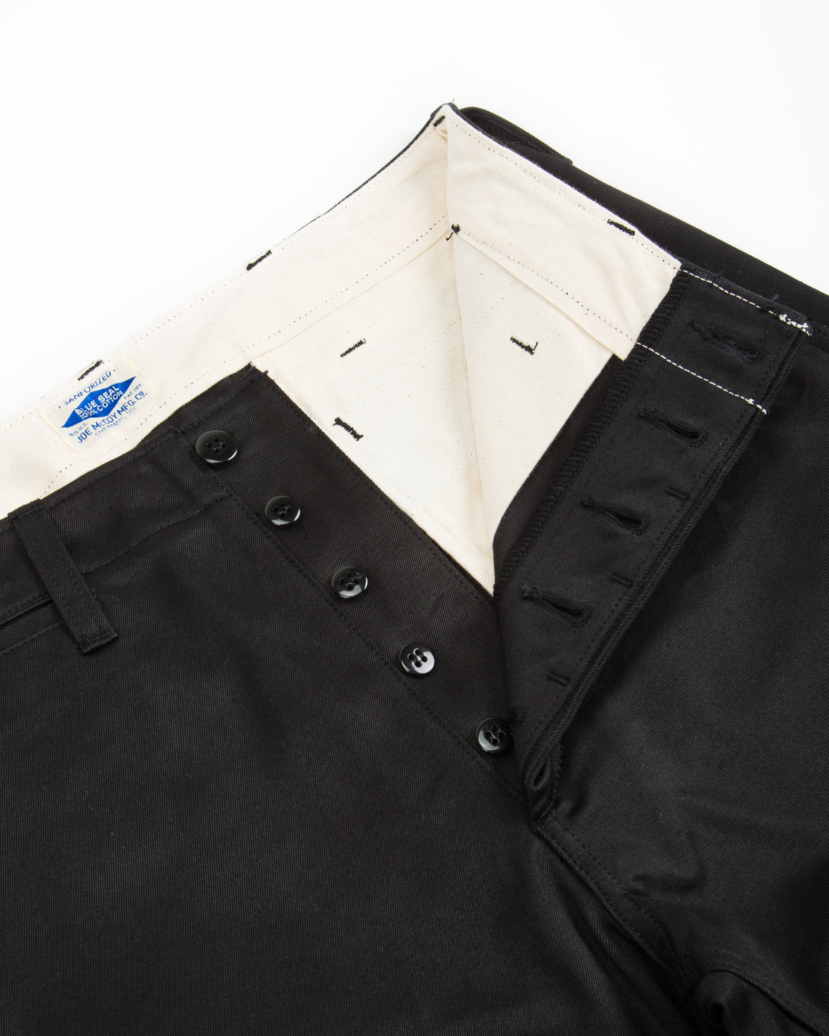 The Real McCoy's Blue Seal Chinos - Black - Standard & Strange