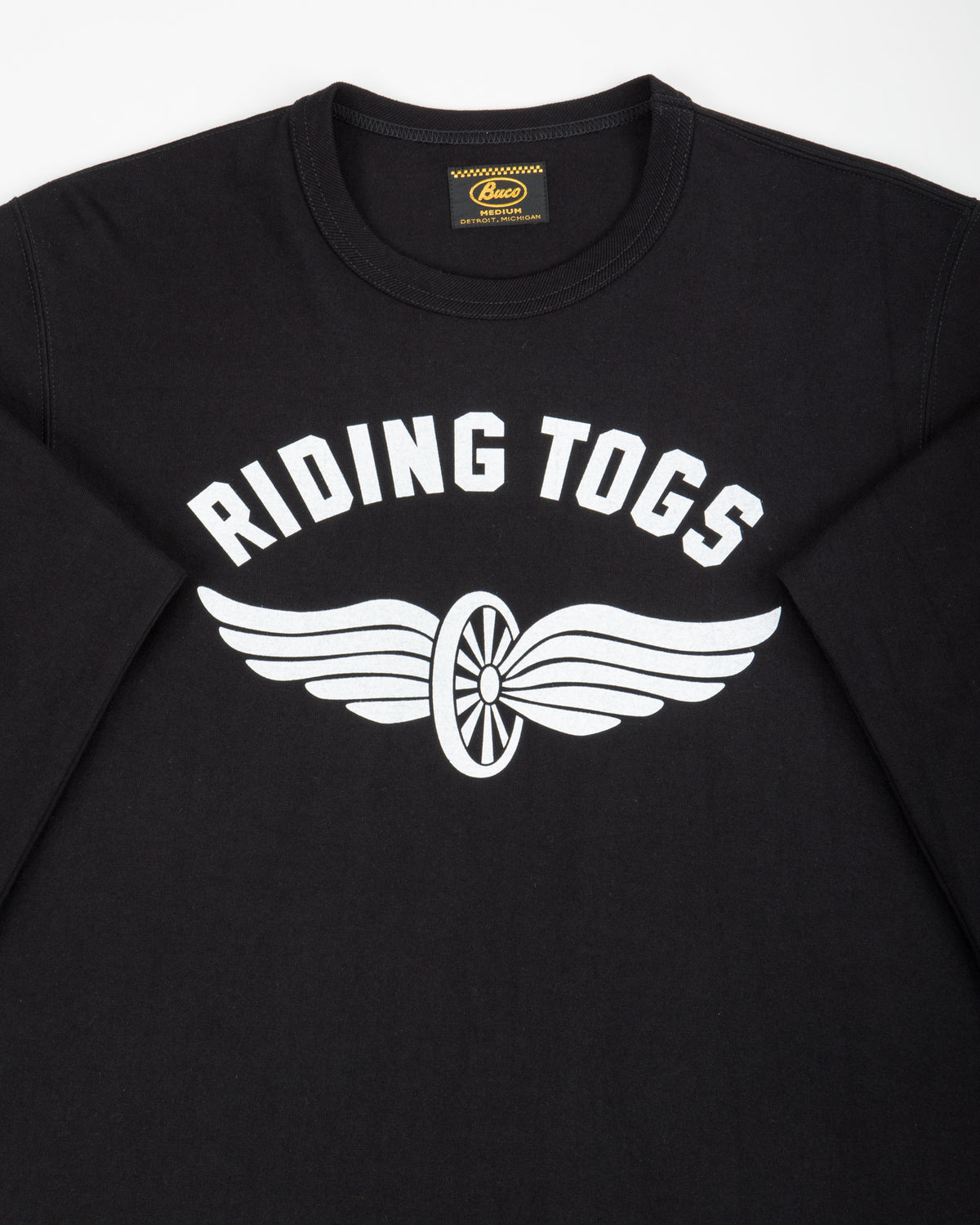 The Real McCoy's Buco L/S Tee / Riding Togs - Black - Standard & Strange