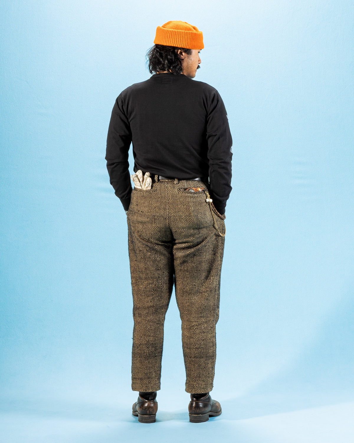 The Real McCoy's Buco L/S Tee / Riding Togs - Black - Standard & Strange