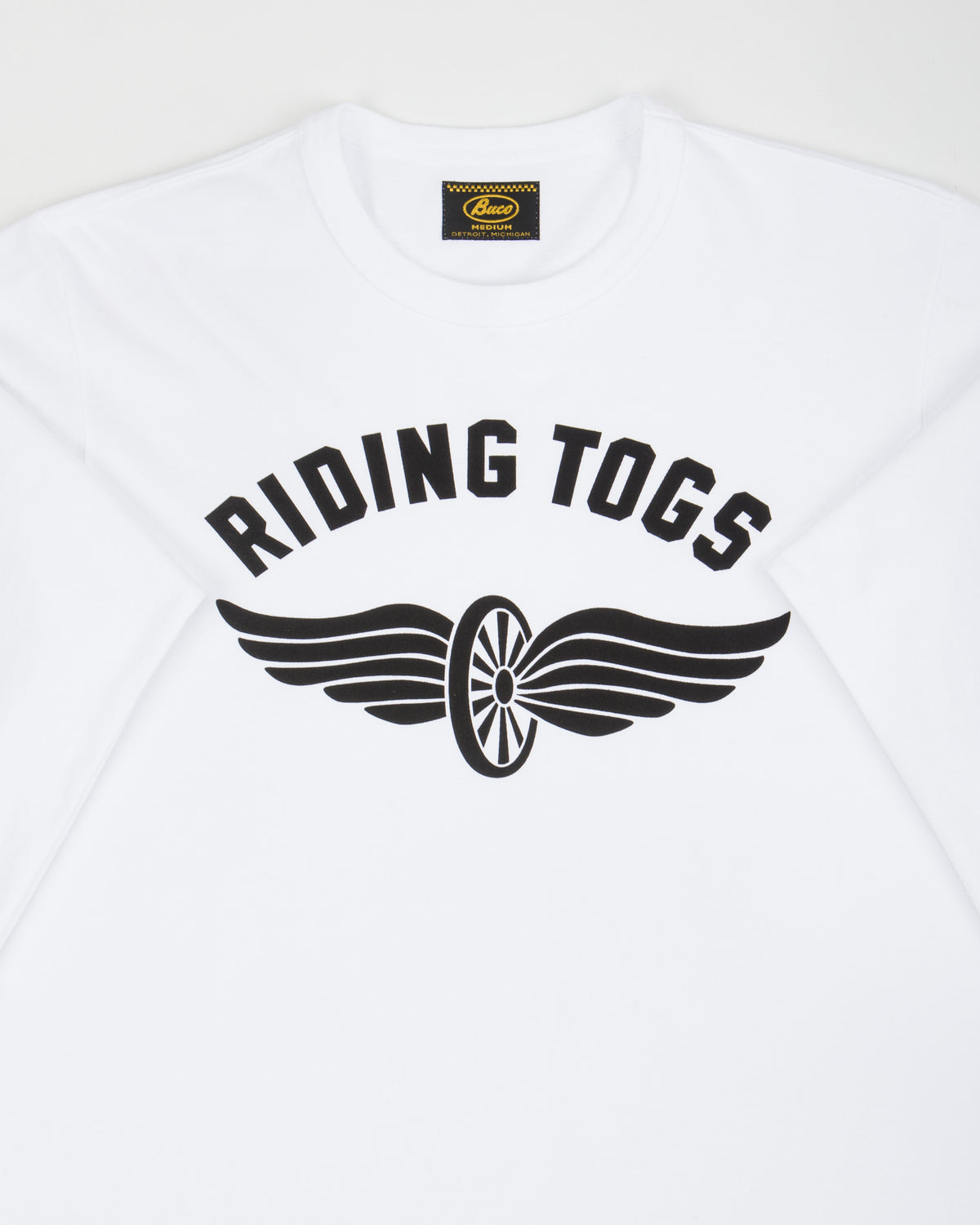 The Real McCoy's Buco L/S Tee / Riding Togs - White - Standard & Strange