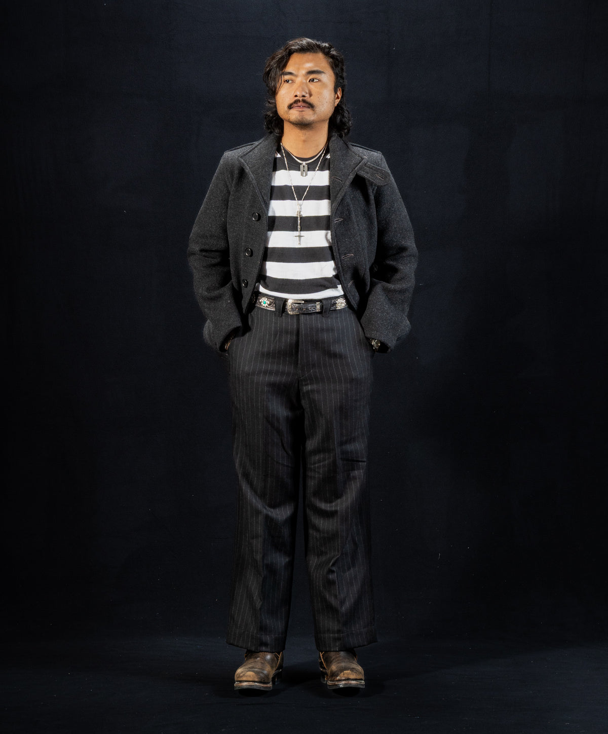 The Real McCoy's U.S. Navy Submarine Jacket - Charcoal - Standard & Strange