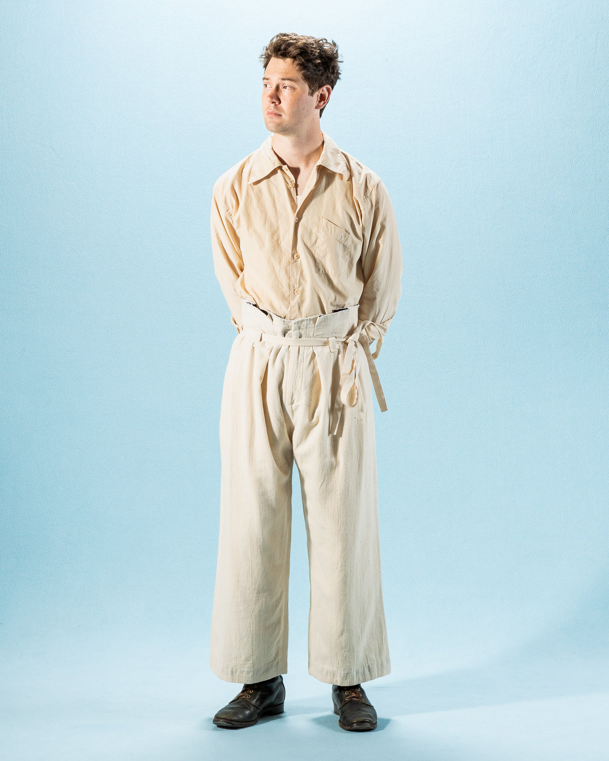 Monad London Udoma Pant - Natural Handwoven Nigerian Cotton - Standard & Strange