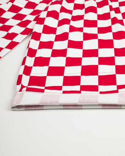 W'Menswear Burnout Pants - Red Check - Standard & Strange