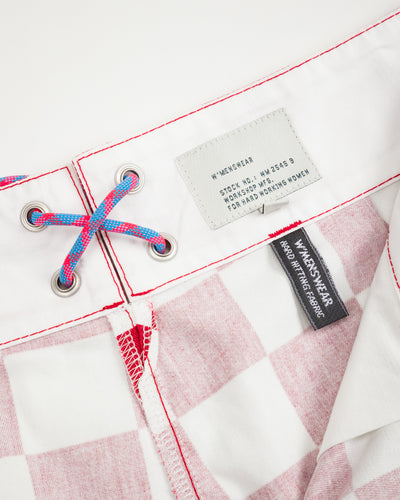 W'Menswear Burnout Pants - Red Check - Standard & Strange