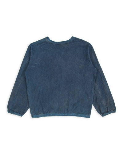 W'Menswear Gas Station Tee - Indigo/Ebony Heavy Jersey - Standard & Strange