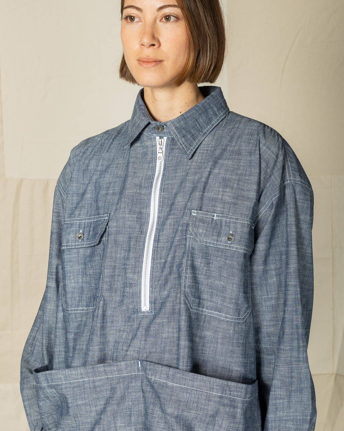 W'Menswear Mechanical Aid Shirt - Denim - Standard & Strange