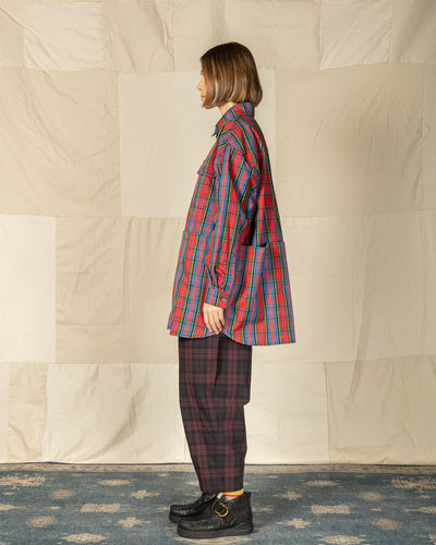 W'Menswear Mechanical Aid Shirt - Red Check - Standard & Strange