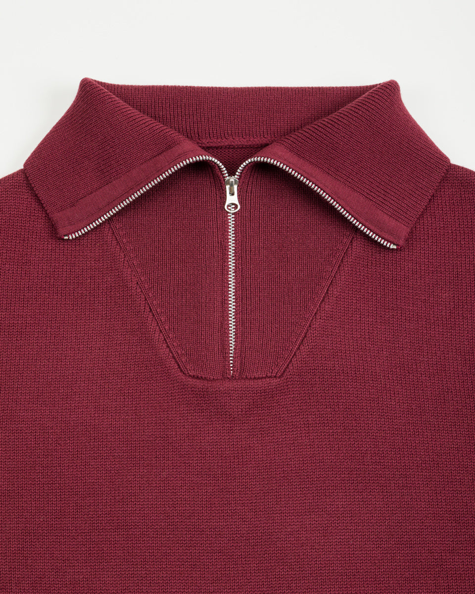 W'Menswear Track Sweater - Burgundy - Standard & Strange