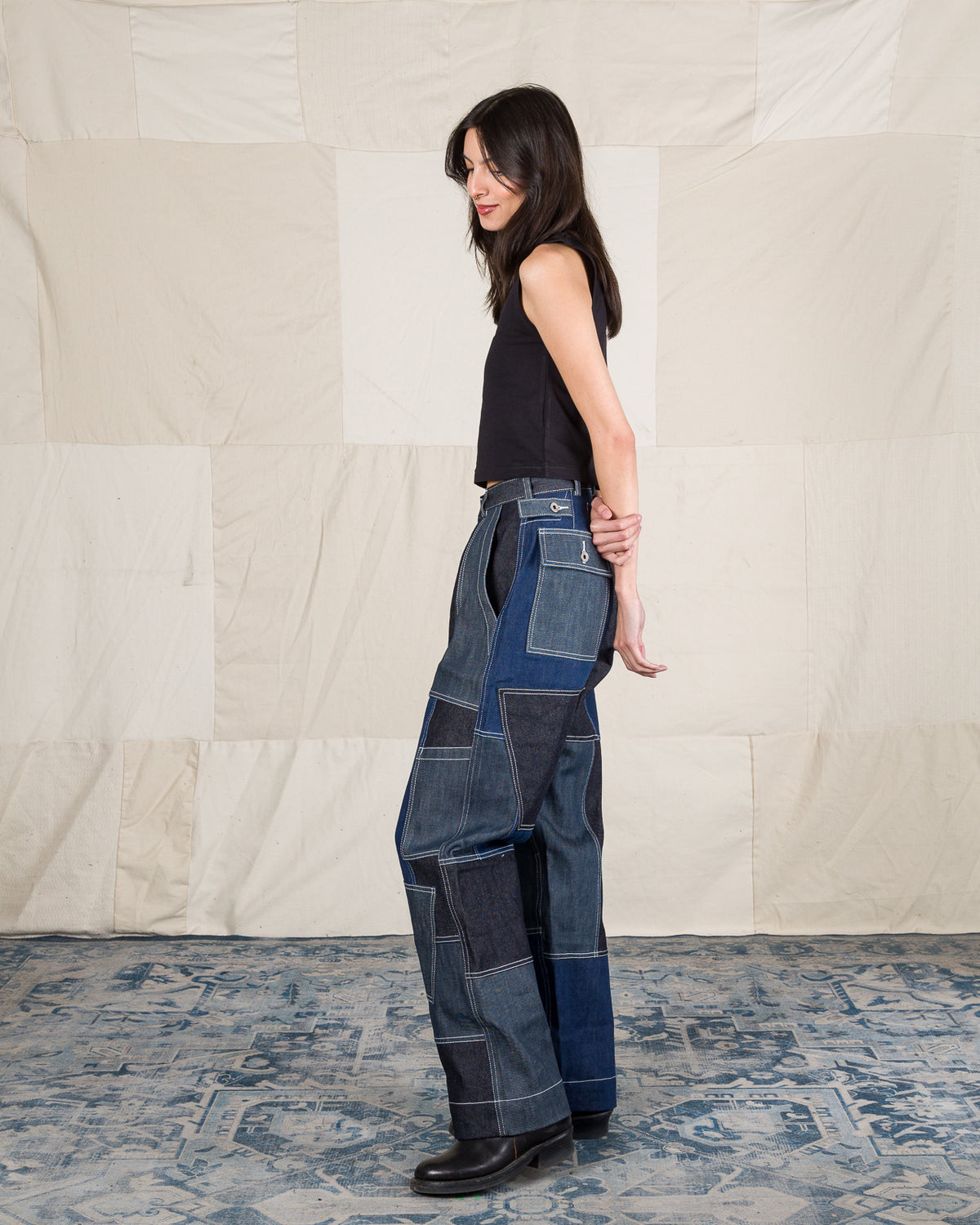 W'Menswear Unisex Freedom Flight Trouser - Denim - Standard & Strange