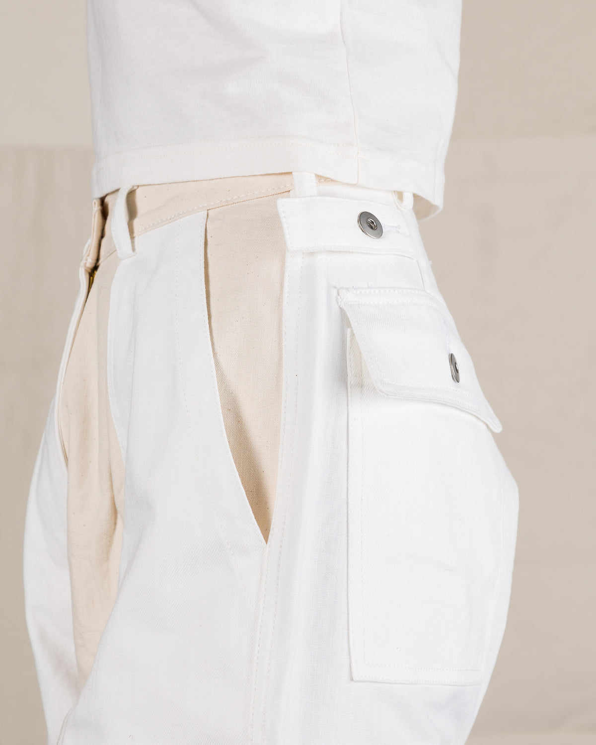 W'Menswear Unisex Freedom Flight Trouser - Off-White - Standard & Strange
