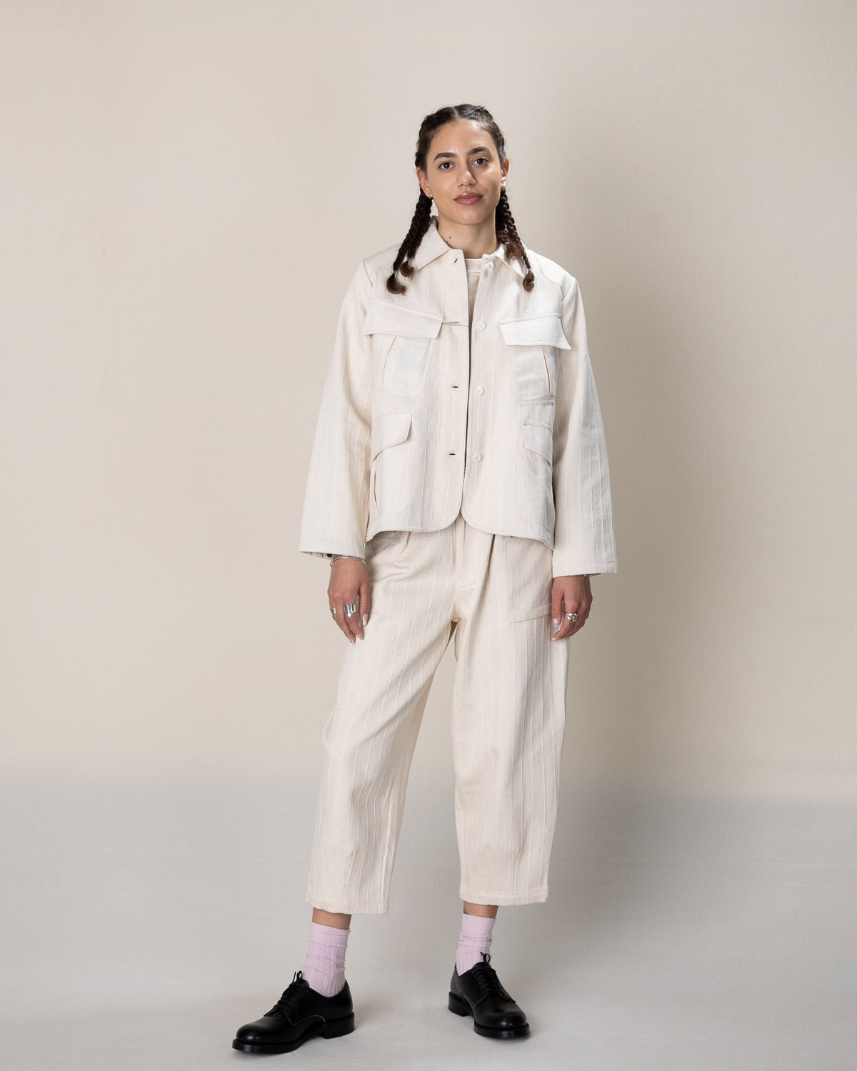 W'Menswear W'menswear x Kardo Ralley Jacket - Natural - Standard & Strange