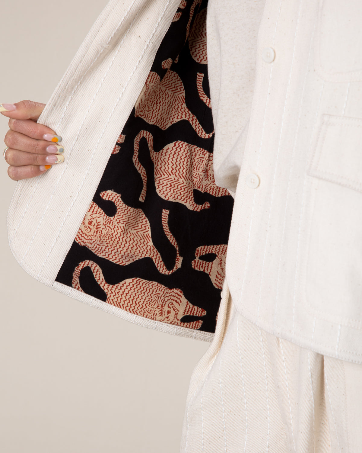 W'Menswear W'menswear x Kardo Ralley Jacket - Natural - Standard & Strange