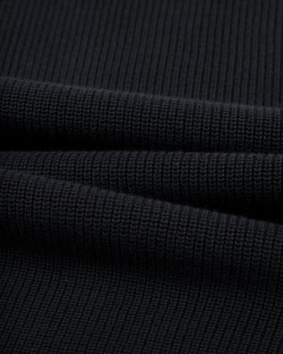 W'Menswear Waffle Pullover - Black - Standard & Strange