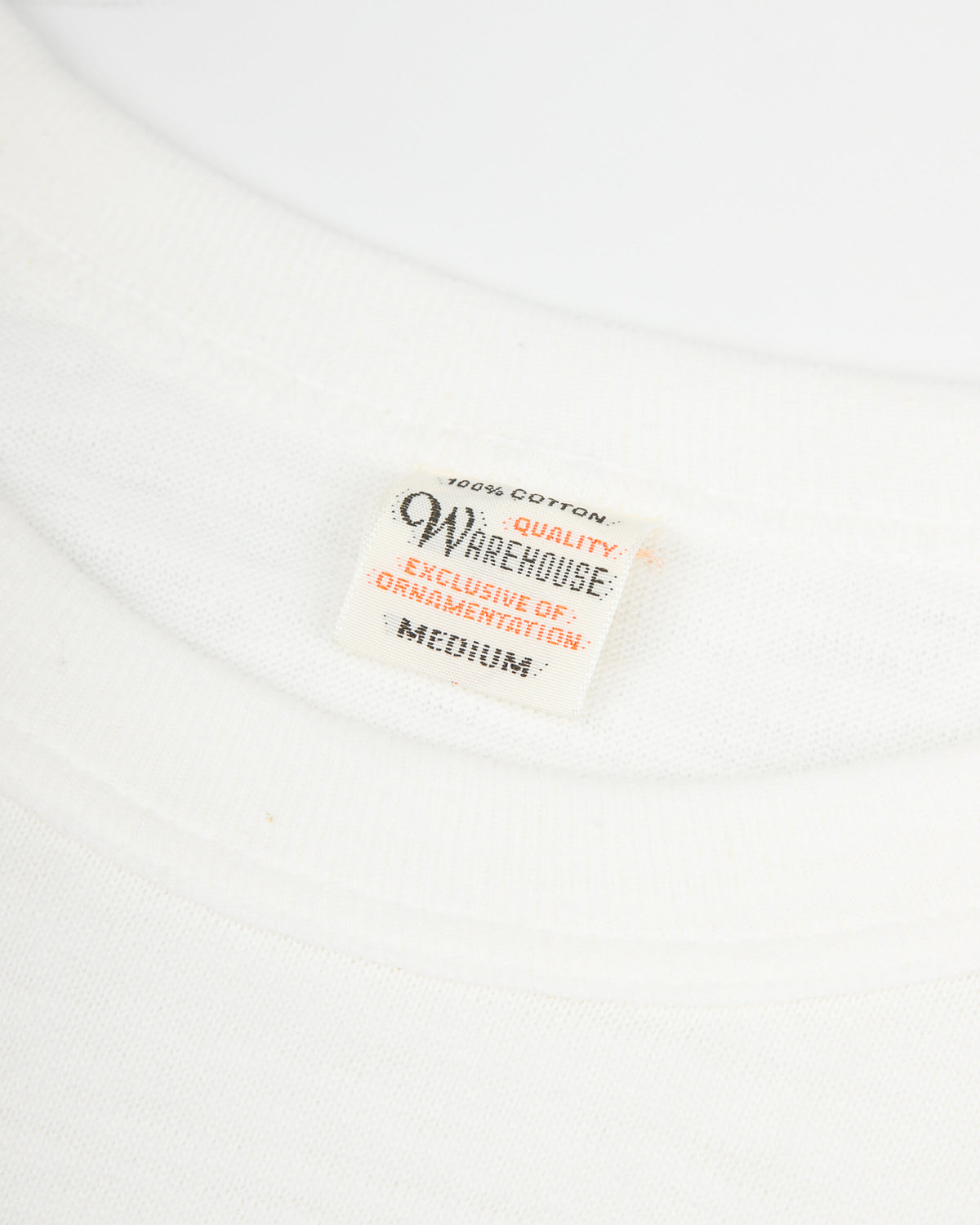 Warehouse Long Sleeve Crew Neck Tee - Off White - Standard & Strange
