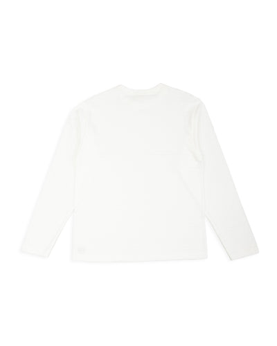 Warehouse Long Sleeve Crew Neck Tee - Off White - Standard & Strange