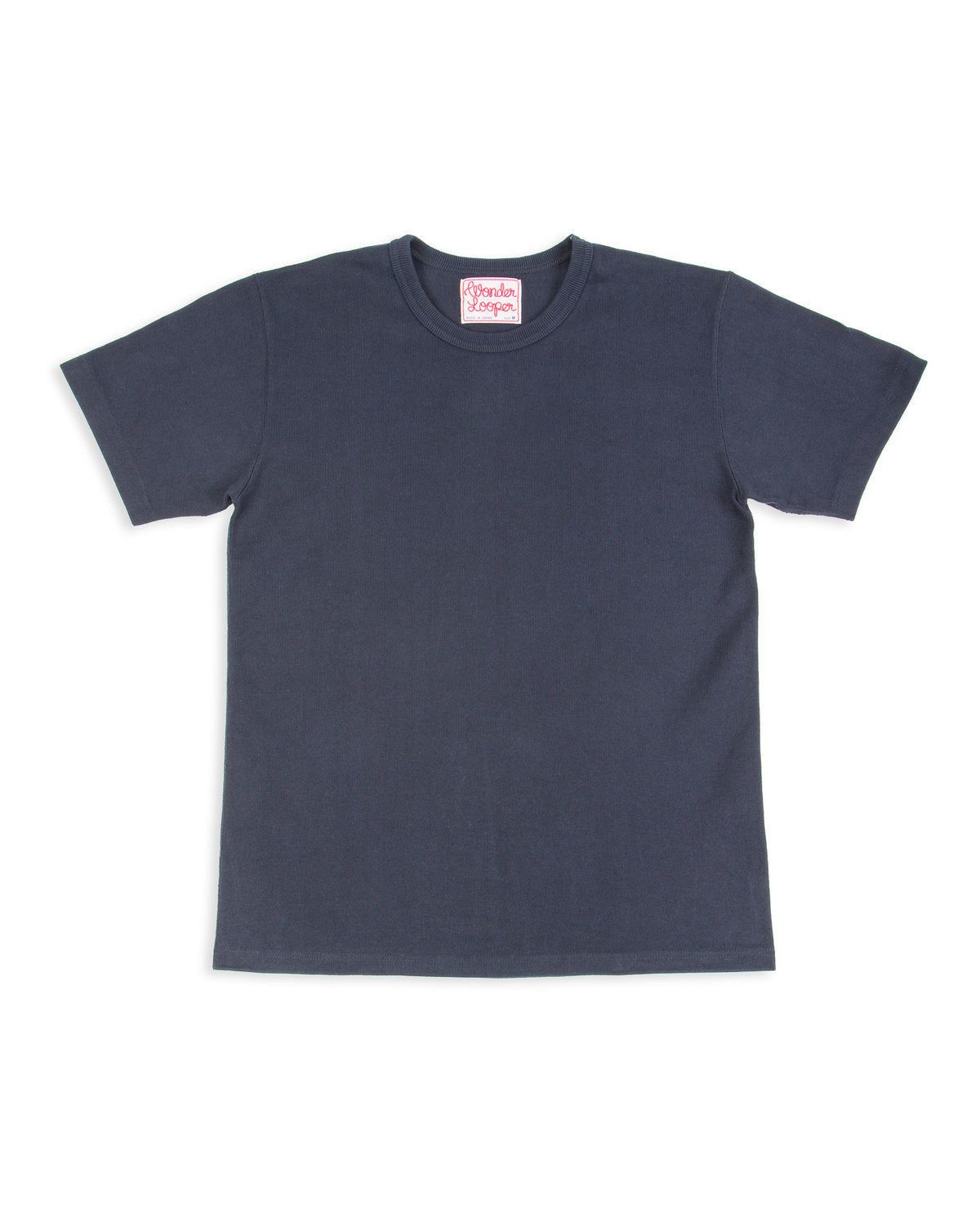 Wonder Looper Double Heavyweight Crewneck T-shirt - Navy - Standard & Strange