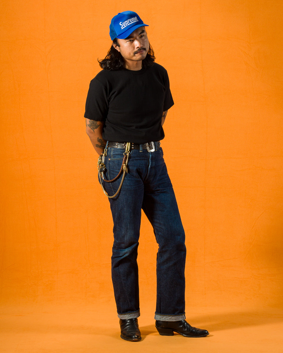 Wonder Looper ELS Recycled Cotton Slub T-Shirt - Black - Standard & Strange