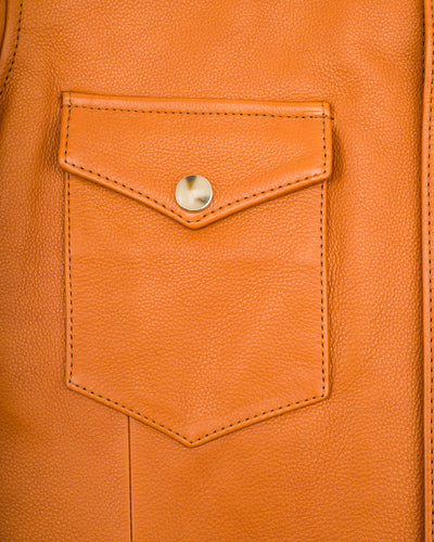 Y'2 Leather Steer Oil Western Shirt - Camel (SS-13) - Standard & Strange