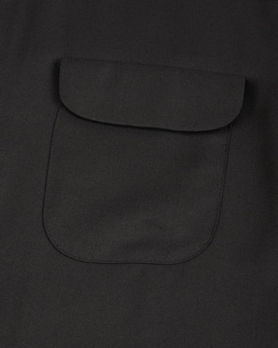 Flap Pocket Rayon S/S Shirt - Black
