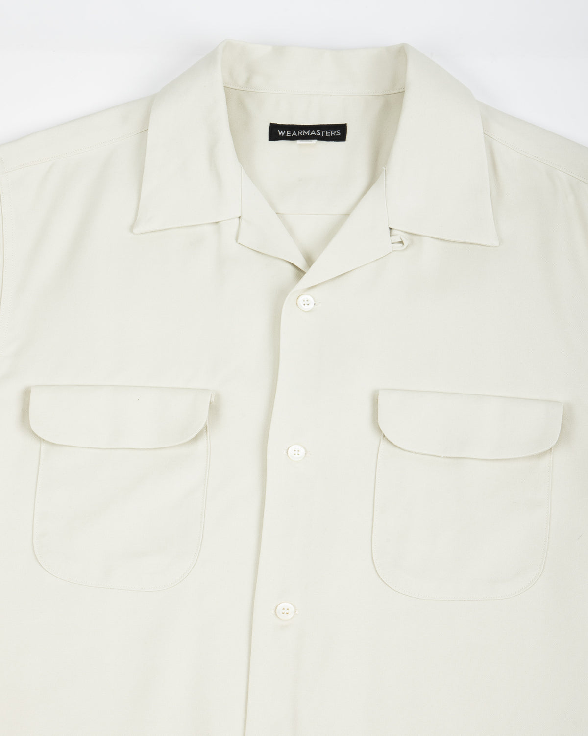 Flap Pocket Rayon S/S Shirt - Natural