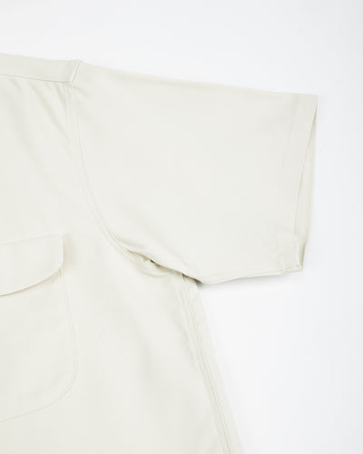 Flap Pocket Rayon S/S Shirt - Natural