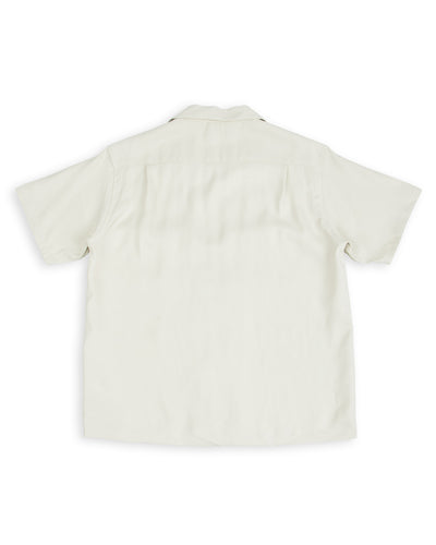 Flap Pocket Rayon S/S Shirt - Natural