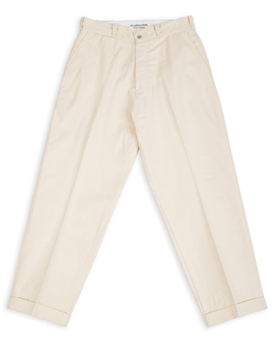 Attractions Heritage Denim Trousers - White USN Herringbone - Standard & Strange
