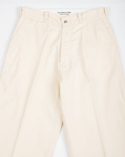 Attractions Heritage Denim Trousers - White USN Herringbone - Standard & Strange