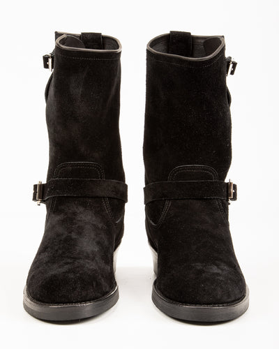 Attractions Suede Engineer Boot - Black - Standard & Strange