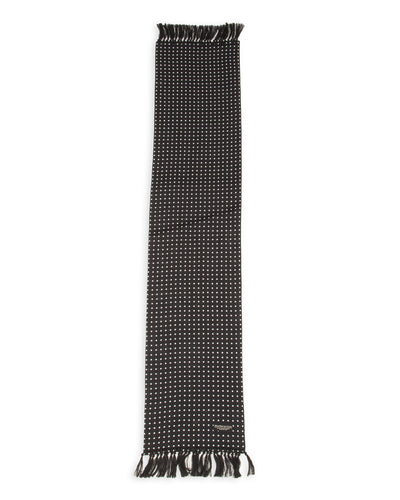 Attractions Wearmasters Rayon Scarf - Black Dot - Standard & Strange