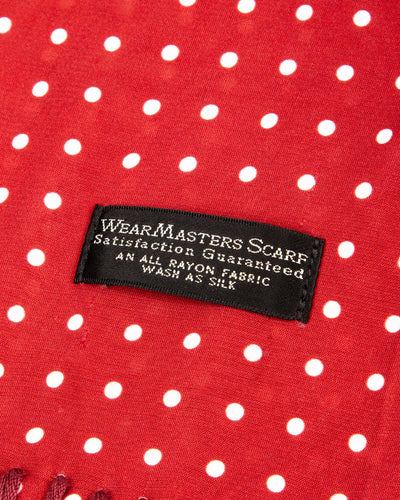Attractions Wearmasters Rayon Scarf - Wine Dot - Standard & Strange