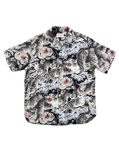 Freenote Hawaiian Shirt - Black Tiger - Standard & Strange