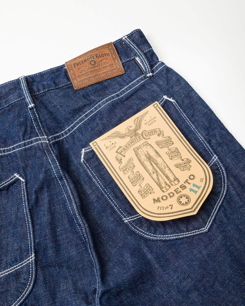 Freenote Modesto Straight Fit - 11oz Memphis Blue - Standard & Strange