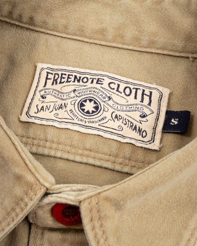 Freenote Utility Shirt - Khaki - Standard & Strange
