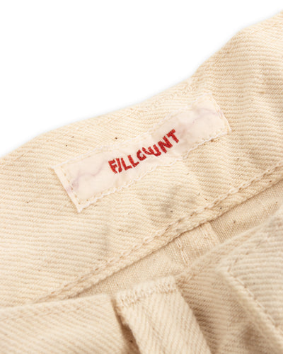 Fullcount 0107EC - Womens' Wide Straight "Monroe" - Ecru Denim - Standard & Strange