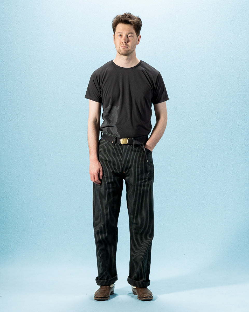 Indigofera Jack Pant - Viridescent Stripe - Standard & Strange