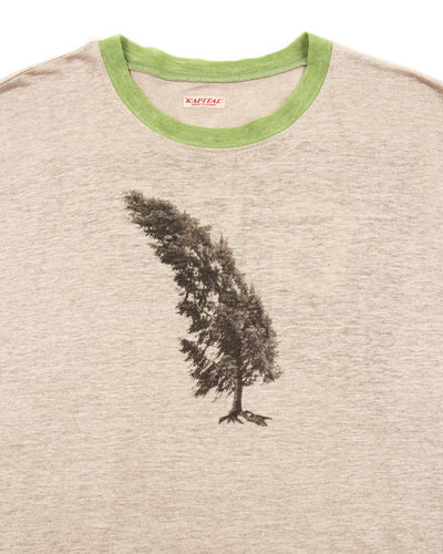 Kapital Linen Jersey Ringer T (CONIFER &G.G.G.) - Ecru - Standard & Strange