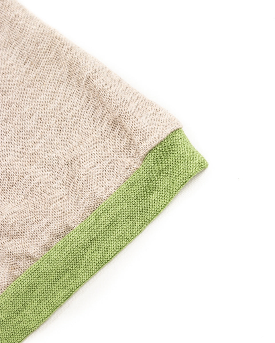 Kapital Linen Jersey Ringer T (CONIFER &G.G.G.) - Ecru - Standard & Strange