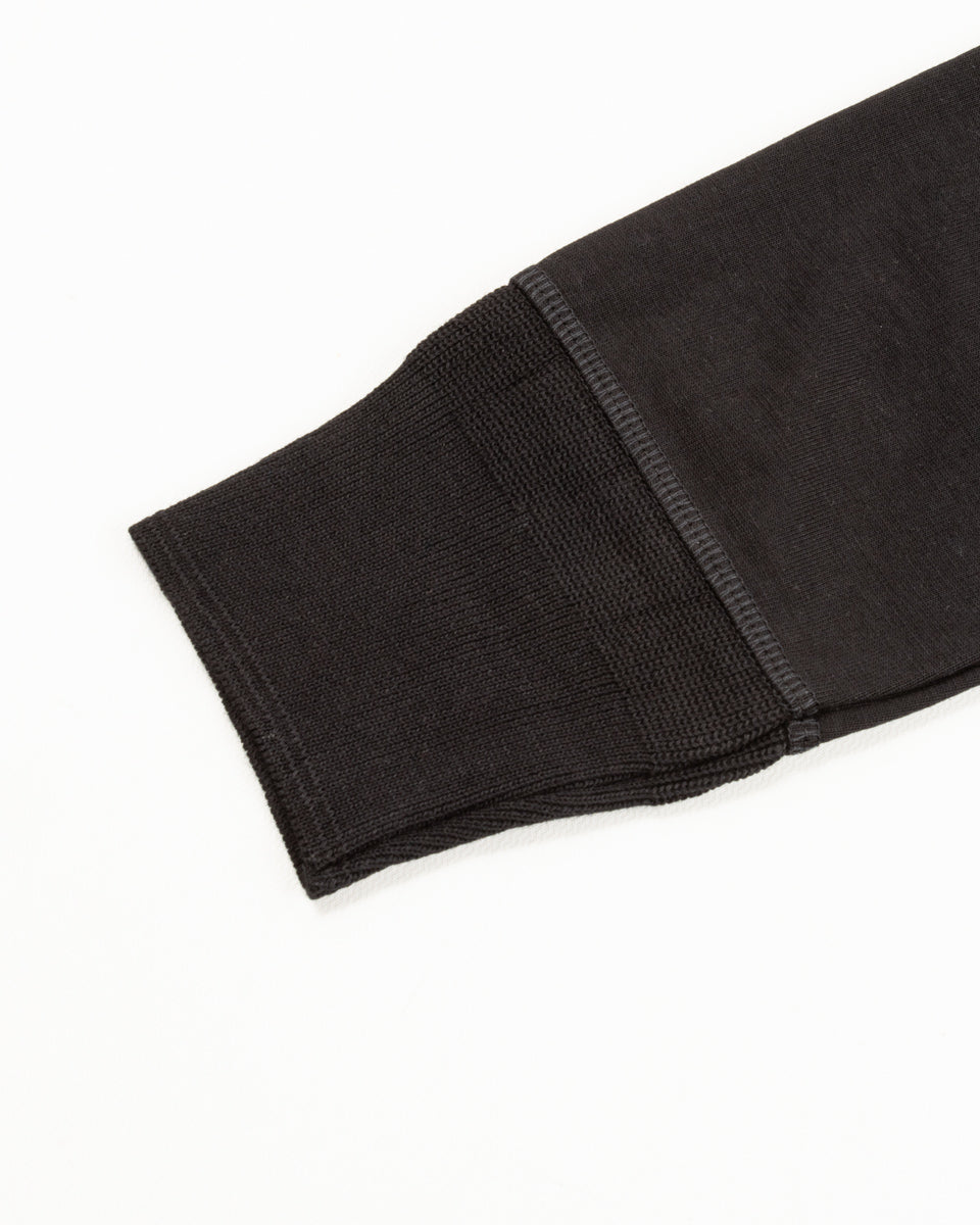 Merz b. Schwanen 206 Loopwheeled LS Henley - Deep Black - Standard & Strange
