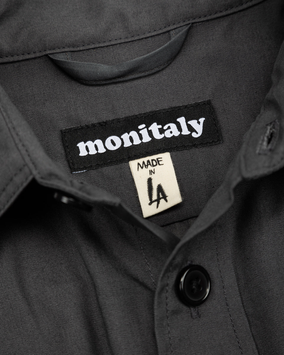 Monitaly Giorgio Work Shirt - Vancloth Oxford Charcoal - Standard & Strange
