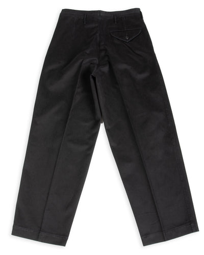 MotivMfg Bund Trousers - Black Super Cotton Sateen - Standard & Strange