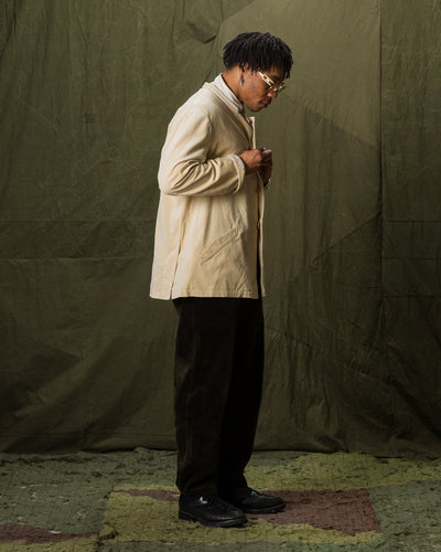 MotivMfg Diod Jacket - Cream Cotton Velvet - Standard & Strange