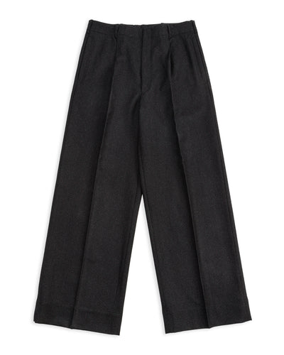 MotivMfg Mono Trousers - Red Rain Charcoal "Redpath" Flannel - Standard & Strange