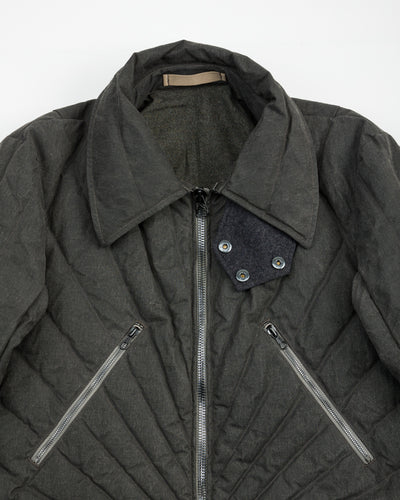 MotivMfg Radium Down Jacket - Black Waxed Cotton - Standard & Strange