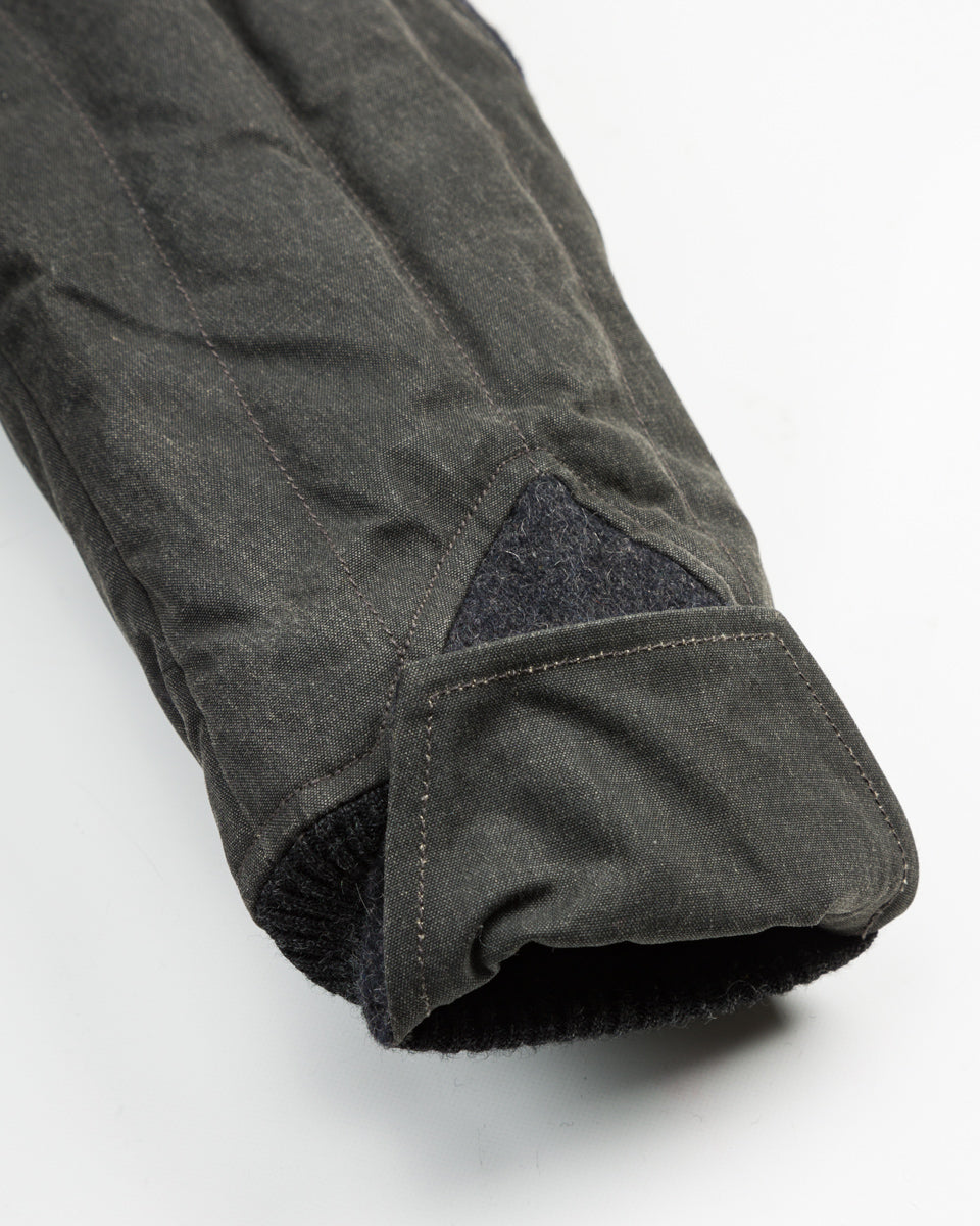 MotivMfg Radium Down Jacket - Black Waxed Cotton - Standard & Strange