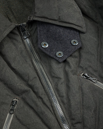 MotivMfg Radium Down Jacket - Black Waxed Cotton - Standard & Strange