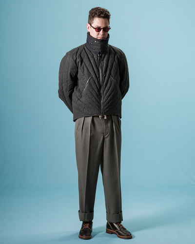 MotivMfg Radium Down Jacket - Black Waxed Cotton - Standard & Strange
